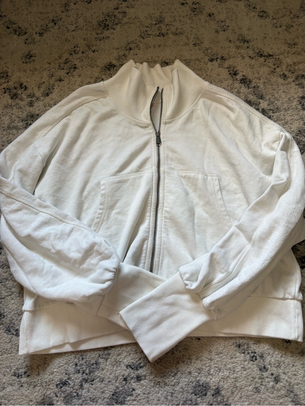 FP Movement by Free People White Full-Zip Sweatshirt